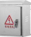 IP67 Waterproof Stainless Steel Junction Box Wall Mounted Electrical Enclosure With Mounting Plate For Outdoor And Indoor Use Durable Weatherproof Metal Box With Reinforced Lock And Hinged Door, front view