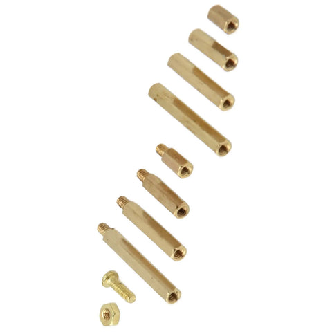 350 Piece M2 Screw Kit With Hex Bits And Brass Nuts All In One Fastener Set For PC Builds And Laptop SSD Install Durable Copper And Stainless Steel Hardware 10 Tools Included Versatile Heavy Duty, brass standoffs