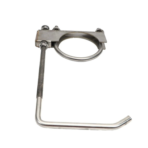 Beefy Heavy Duty 4 Inch Exhaust Clamp With Hanger Kit For Cars And Trucks Universal Muffler Mounts Stainless Steel Zinc Plated Durable Auto Tools