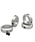 Aluminum Alloy Stop Collar Shaft Locator Ring With Screws Grabs Soft Shafts And Low Axial Loads Anodized Surface Stops Wear 13 22 Millimeter Good Mounting Saves Time On Fixes For Real Cool Work Zero Slop Lets Build Systems Safe As Houses. silver aluminum shaft collar rings with set screws, 13mm bore