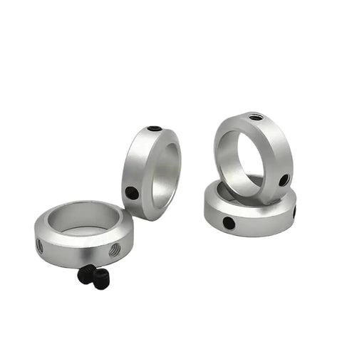 Aluminum Alloy Stop Collar Shaft Locator Ring With Screws Grabs Soft Shafts And Low Axial Loads Anodized Surface Stops Wear 13 22 Millimeter Good Mounting Saves Time On Fixes For Real Cool Work Zero Slop Lets Build Systems Safe As Houses. silver aluminum shaft collar rings with set screws, 13mm bore