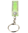 Green for bullseye Square for spirit Level Bubble Inclinometer for PTZ with keychain attachment, acrylic material, compact design.