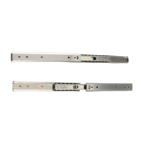 Beefed Up 200mm Drawer Slide Kit Two Pack With Full Extension Three Fold Cold Rolled Steel Double Layer Bearings 27mm Width Drawer Runner