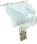 Clear View Wood Lathe Dust Hood With Magnetic Mounting Clamp For Mini And Midi Lathes, transparent design with 4-inch collector port.