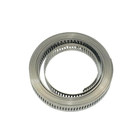 2-Piece 10ft 304 Stainless Steel Worm Gear Hose Clamps Plus 6 Fasteners For Your Garage DIY Projects Cutting Custom Lengths No Rust And Heavy Duty Straps To Fix Pipes Like A Boss. coiled hose clamp roll