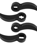 Pro Grade Multi Angle Ratchet Pry Bar Adapter Set With One Half Inch And Three Eighth Inch Drives, Four Point Wrench Attachments