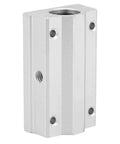 Heavy Duty 22mm Aluminum Alloy Linear Motion Ball Bearing Slide Bushing showing a square aluminum block with mounting holes.