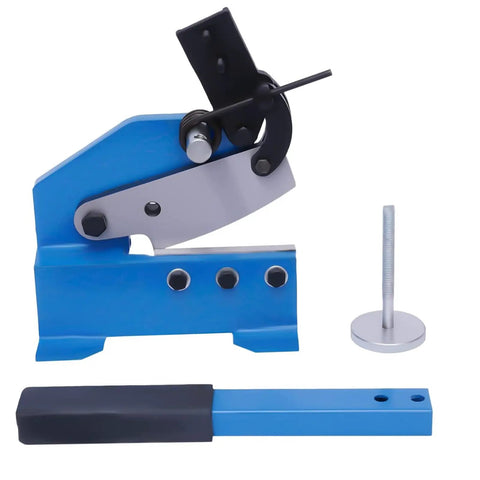 Rock Solid Hand Lever Shear With Adjustable Clamp And Long Grip Cuts Up To 6 Millimeter Sheet Steel Like A Hot Knife For Flat Bars Round Stock And Shop Projects