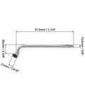 Rugged Tough As Nails Heavy Duty Tire Lug Wrench For Car Jack With Dual Head L Shaped Socket Tool, 13/16 inch, high carbon steel.