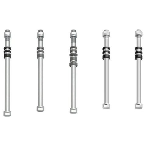 T1708 E Thru Trainer Axle M12 x 1.75 for 142x12 Hubs Fits Shimano SM-AX65 SM-AX75 SM-AX76 SM-AX78, durable steel, five views
