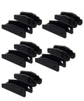 End Connector Joints For 7x7mm Drag Chain Cable Carrier Low Profile Black Links, set of black connectors for custom lengths.