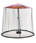 6Ft To 11Ft Patio Umbrella Mosquito Netting With Zipper Door Polyester Mesh Enclosed Around an Umbrella, Windproof and Portable.