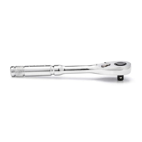 Quarter Inch Drive 72 Tooth Quick Release Teardrop Ratchet With 6 Inch Length Perfect For Tight Spots Pro Grade Chrome Alloy Steel For Strength And Longevity Low Profile Teardrop Head For Easy Access