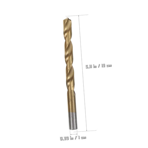 Rock Solid 19 Piece High-Speed Steel Cobalt Drill Bit Set With Twisted Design For Stainless Steel Alloy Timber Plastic And Professional Heavy Duty Drilling Projects That Make Short Work Of Tough Materials, 19pc 5.11 in drill bit