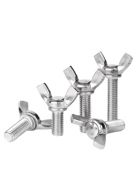 304 stainless steel wing bolts electronic equipment for quick access panels with butterfly style and durable machine fasteners.