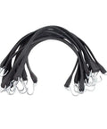50 Pack 31 Inch Natural Rubber Tarp Bungee Straps With Crimped S Hooks Made From Galvanized Steel Heavy Duty Tie Down Cords For Securing Tarps