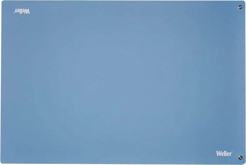 ESD Soldering Mat Blue 600mm By 900mm Pro Grade Large Work Surface With Two 10mm Press Stud Connectors For Left Or Right Hand Use Heat Solder