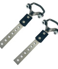 Beefed Up Heavy Duty Tailpipe Exhaust Hangers Set With Flexible Swivel Bracket For Muffler And Exhaust Pipe, 2 Pack, Durable 2.5mm Steel