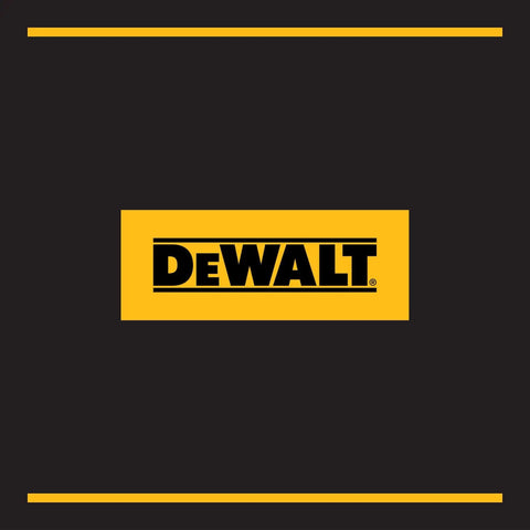 DEWALT logo on a black background, representing quality power tools like Pro Grade Brushless Cordless Hammer Drill Kit.
