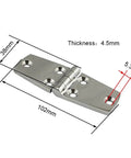 Rock Solid Heavy Duty Ball Bearing Door Hinges Smooth As Butter Mirror Polished Stainless Steel Hardware 102mm length