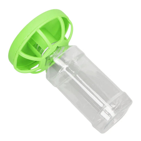 Slick Automatic Reptile Water Bowl And Tortoise Water Dish Featuring Rock Solid Plastic Build with green detachable refill bottle.