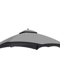 Heavy Duty 10x12 Replacement Outdoor Gazebo Canopy Top With UV Protection, Air Ventilation, And Mosquito Netting, Weather Resistant