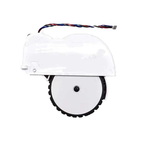 Side view of Universal Wheel Kit For Xiaomi G1 Robot Vacuum with 5cm wheel diameter and wiring for dual wheel differential drive.