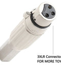 Stainless Steel M8 304 3 Pin XLR End Connector For Reciprocating Linear Actuator DIY Build And Industrial Cable Adapter Durable
