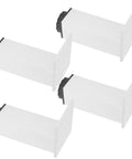 Aluminum Alloy Adjustable Furniture Feet 4 Pack For Cabinets And Sofas, 15mm Height Adjustment, Square Cabinet Legs 120mm, Oxidized Color