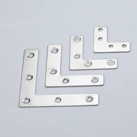 Stainless Steel L Type And T Type Angle Brackets 90 Degree Heavy Duty Corner And Flat Connecting Plates Built Tough For Strong Joints