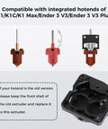 K1 Series Direct Drive Extruder Kit With Dual Gear Motor components, including metal gears and shell, for K1 SE and Ender 3 V3 Plus.