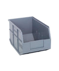 Heavy Duty Stackable Shelf Bins 12x8.25x7 Organizer Set, 6 Pack For Garage And Workshop, Waterproof Rust Resistant Polypropylene