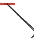 Rock Solid T Shaped Manhole Cover Lifter Hook Forged From Reinforced Steel Rod With A No Slip Grip, featuring ergonomic handle.