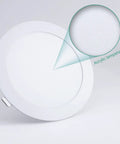 VOGHMOLD 6W Ultra Slim LED Downlight 5 inch with acrylic lampshade, round panel design for recessed ceiling use.