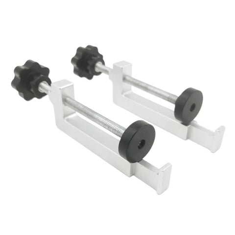 Adjustable Aluminum Clamp For Table Guide And Woodworking, Rock Solid Grip For Stable, Accurate Cuts, Two Clamps Side View