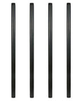 Industrial Black 1 Inch Steel Pipe Set 36 Inches Long 4 Pack For DIY Shelving And Home Decor Pre Cut Black Pipe Hardware