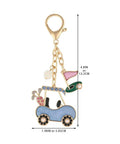 Cute Golf Keychain For Women Sporty Bag Charm Gold Plated Purse Charm For Handbags Backpacks And Bags Trendy Accessory