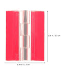 Self Adhesive Clear Acrylic Flush Hinges Set Of 5 For Cabinets Drawers And Doors Heavy Duty with measurements shown