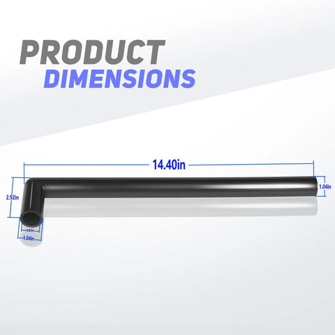 Ice Machine Water Hose Replacement For 4A1551-03 Spray Tube Rubber Hose C, dimensions displayed with length 14.40in