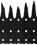 Z Blade Variety Pack Of 9 Cold Knife Blades That Stay Flexible And Sharp Longer with black finish, high-angle ground edges visible.