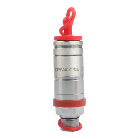 Heavy Duty Hydraulic Female Quick Coupler Fits M22 X 1.5 Farm Machinery Fitting For 6120L 6215 6220 6220L 6320 6320L Tractors, steel with red caps
