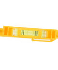 Hanging for spirit Level 2-Pack with Molded Hook, compact yellow design, featuring bright level bubble for easy reading.