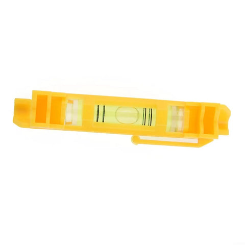 Hanging for spirit Level 2-Pack with Molded Hook, compact yellow design, featuring bright level bubble for easy reading.