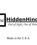 Logo of Hella Easy Invisible Picture Frame Hinges For Wall Safes And In Wall Stash Spots with tagline.