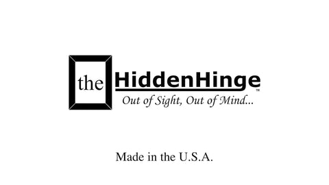 Logo of Hella Easy Invisible Picture Frame Hinges For Wall Safes And In Wall Stash Spots with tagline.