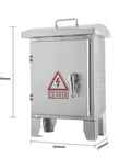 Weatherproof Stainless Steel Electrical Junction Box With Lock And Mounting Plate For Outdoor Use, Heavy Duty Enclosure To Protect Electrical Equipment From Rain, Dust, Snow And UV Rays, 600mm x 500mm x 200mm