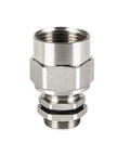 Stainless Steel Conduit Cable Gland Salt Spray Resistant Compatible With M20 M25 Metric Fittings, front view showing threaded connection.