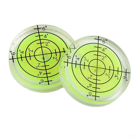 Horizontal for spirit Level 32x7mm High Translucent Horizontal, clear acrylic levels with black markings, showing accuracy.