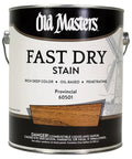 Professional Grade Oil Based Interior Wood Stain In Provincial Color Optimized For Rapid Dry Times And Sleek Hardwood Projects With Knockout Deep Saturation in a one-gallon can.