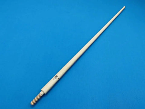 Badass Japan Crafted Carom Cue Shaft With A Hella Smooth 12mm Tip And Lightning Fast 71 Centimeter Length on blue background.